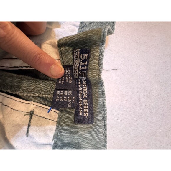 5.11 Tactical Mens OD Green Cargo 74290 Pants 100% Cotton 30x30 (30x30.5) Zippe - Picture 7 of 12